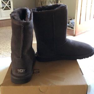 Authentic dark brown UGG boots.